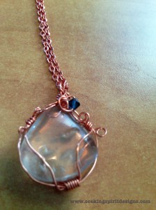 Quartz and Copper Pendant from March 2015