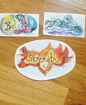 Stickers!  With Affirmations!  