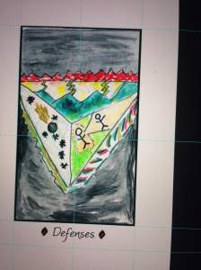 Screenshot: working on a card in Photoshop