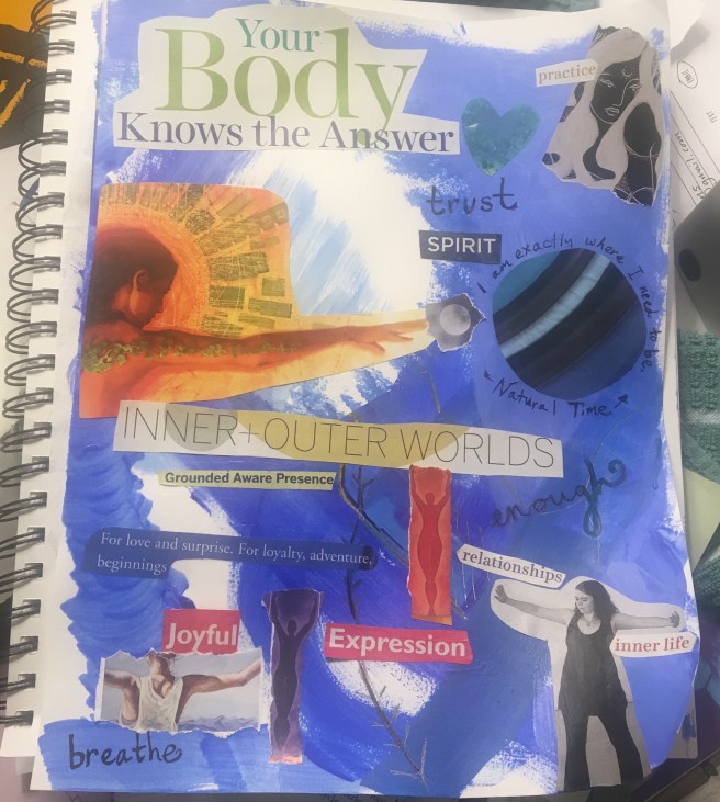 Blue Belt vision board